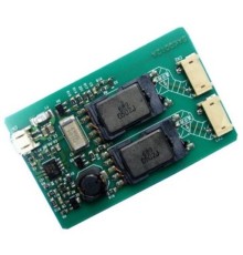 Инвертор для LCD на  2 лампы  SAKQ012A, мощный, (15"-17"), 12V, (75x40) мм, 2pin