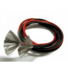 Провод AWG 24 (0,205кв.мм) силиконовый, многожильный, красный (1м)
