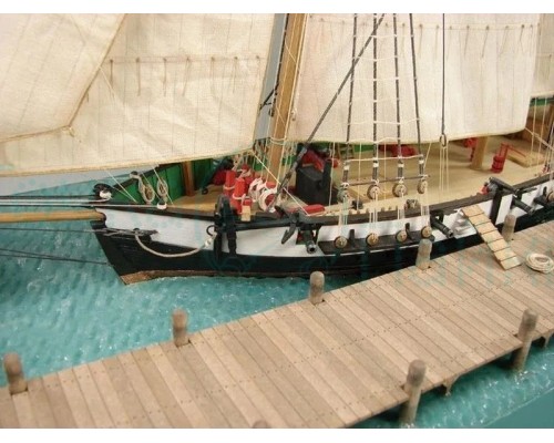 Сборная картонная модель Shipyard балтиморский клипер Berbice в верфи Quay-Portt 1780 г (№38), 1/96