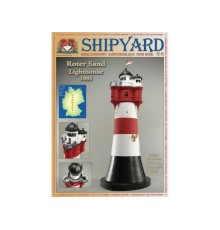Сборная картонная модель Shipyard маяк Roter Sand Lighthouse (№46), 1/87