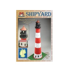 Сборная картонная модель Shipyard маяк Westerheversand Lighthouse (№59), 1/87