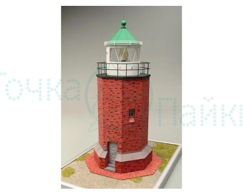 Сборная картонная модель Shipyard маяк Rotes Kliff Lighthouse (№60), 1/87