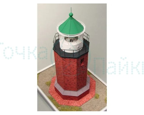 Сборная картонная модель Shipyard маяк Rotes Kliff Lighthouse (№60), 1/87