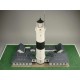 Сборная картонная модель Shipyard маяк Lighthouse Kampen with buildings (№74), 1/87
