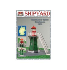 Сборная картонная модель Shipyard маяк Lighthouse Bunthauser Spitze (№24), 1/72