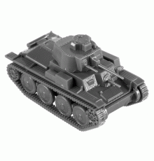 Сборная модель ZVEZDA Немецкий лёгкий танк Т-38, 1/100