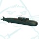 Сборная модель ZVEZDA Российский атомный подводный ракетный крейсер К-141 «Курск», под.набор, 1/350
