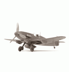 Сборная модель ZVEZDA Немецкий истребитель "Мессершмитт" Bf-109F4, 1/48