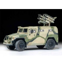 Сборная модель ZVEZDA Российский бронеавтомобиль ГАЗ "ТИГР" с ПТРК "Корнет-Д", 1/35