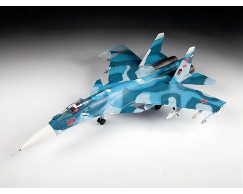 Сборная модель ZVEZDA Российский палубный истребитель Су-33, 1/72 Сборная модель ZVEZDA Российский палубный истребитель Су-33, 1/72