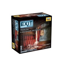 Настольная игра ZVEZDA "EXIT Квест. Убийство в восточном экпрессе.", семейная