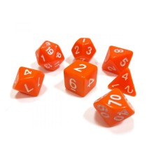 Набор ZVEZDA из 7 оранжевых игровых кубиков для ролевых игр, 7 шт
