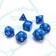 Набор ZVEZDA из 7 синих игровых кубиков для ролевых игр, 7 шт