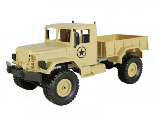 Радиоуправляемая машина MN MODEL военный грузовик (песочный) 4WD 2.4G 1/16 RTR