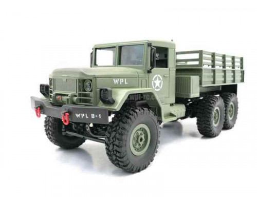 Радиоуправляемая машина WPL военный грузовик (зеленый) 6WD 2.4G 1/16 KIT Радиоуправляемая машина WPL военный грузовик (зеленый) 6WD 2.4G 1/16 KIT