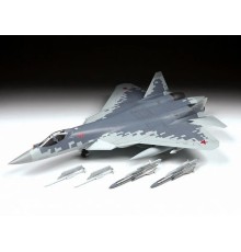 Сборная модель ZVEZDA Российский многофункциональный истребитель пятого поколения Су-57, 1/48