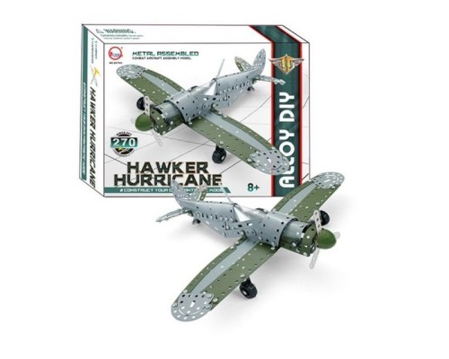 Конструктор металлический KA CHENG QI GCT63 "Hawker hurricane" 270 деталей