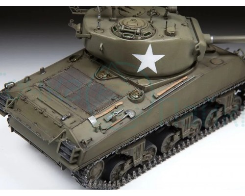 Сборная модель ZVEZDA Американский средний танк М4А3W "Шерман", 1/35 Сборная модель ZVEZDA Американский средний танк М4А3W "Шерман", 1/35