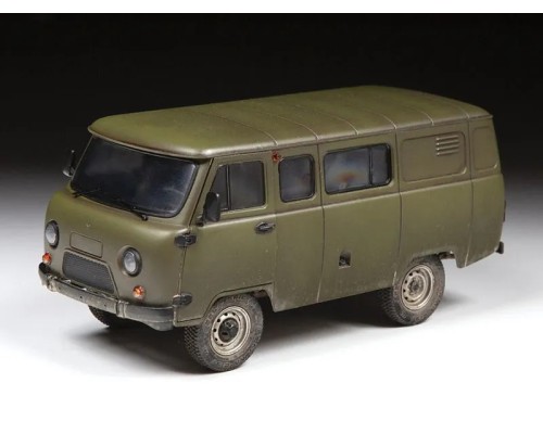 Сборная модель ZVEZDA Российский автомобиль УАЗ 3909, 1/35 Сборная модель ZVEZDA Российский автомобиль УАЗ 3909, 1/35