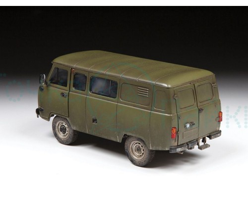 Сборная модель ZVEZDA Российский автомобиль УАЗ 3909, 1/35 Сборная модель ZVEZDA Российский автомобиль УАЗ 3909, 1/35