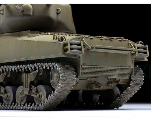 Сборная модель ZVEZDA Американский средний танк М4А2 (76) "Шерман", 1/35 Сборная модель ZVEZDA Американский средний танк М4А2 (76) "Шерман", 1/35