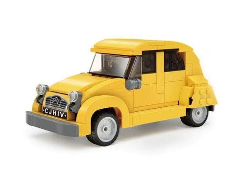 Конструктор CADA ретроавтомобиль Citroen 2CV 1/24 (298 деталей)