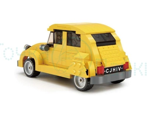 Конструктор CADA ретроавтомобиль Citroen 2CV 1/24 (298 деталей)