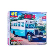 Сборная модель AVD Автобус ЗИС-8, 1/43