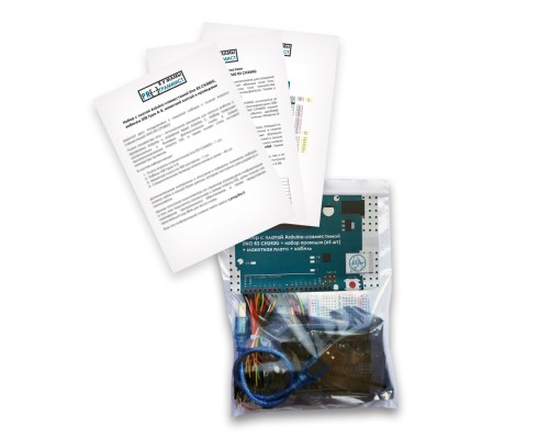 Набор с платой Arduino-совместимой Uno R3 CH340G, макетной платой и проводами