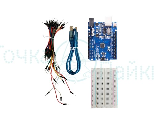 Набор с платой Arduino-совместимой Uno R3 CH340G, макетной платой и проводами