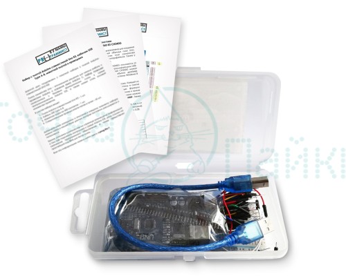 Набор с платой Arduino-совместимой Uno R3, макетной платой и проводами
