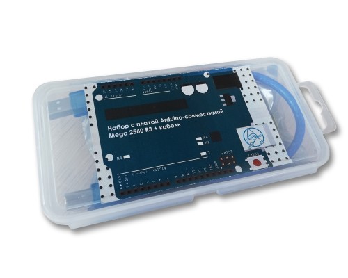 Набор с платой Arduino-совместимой Mega 2560 R3 + кабель USB Type A/B
